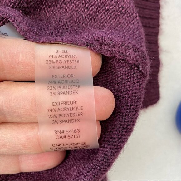 Calvin Klein sweater with cowl neck, long sleeves, loose fit, long - Picture 6 of 7